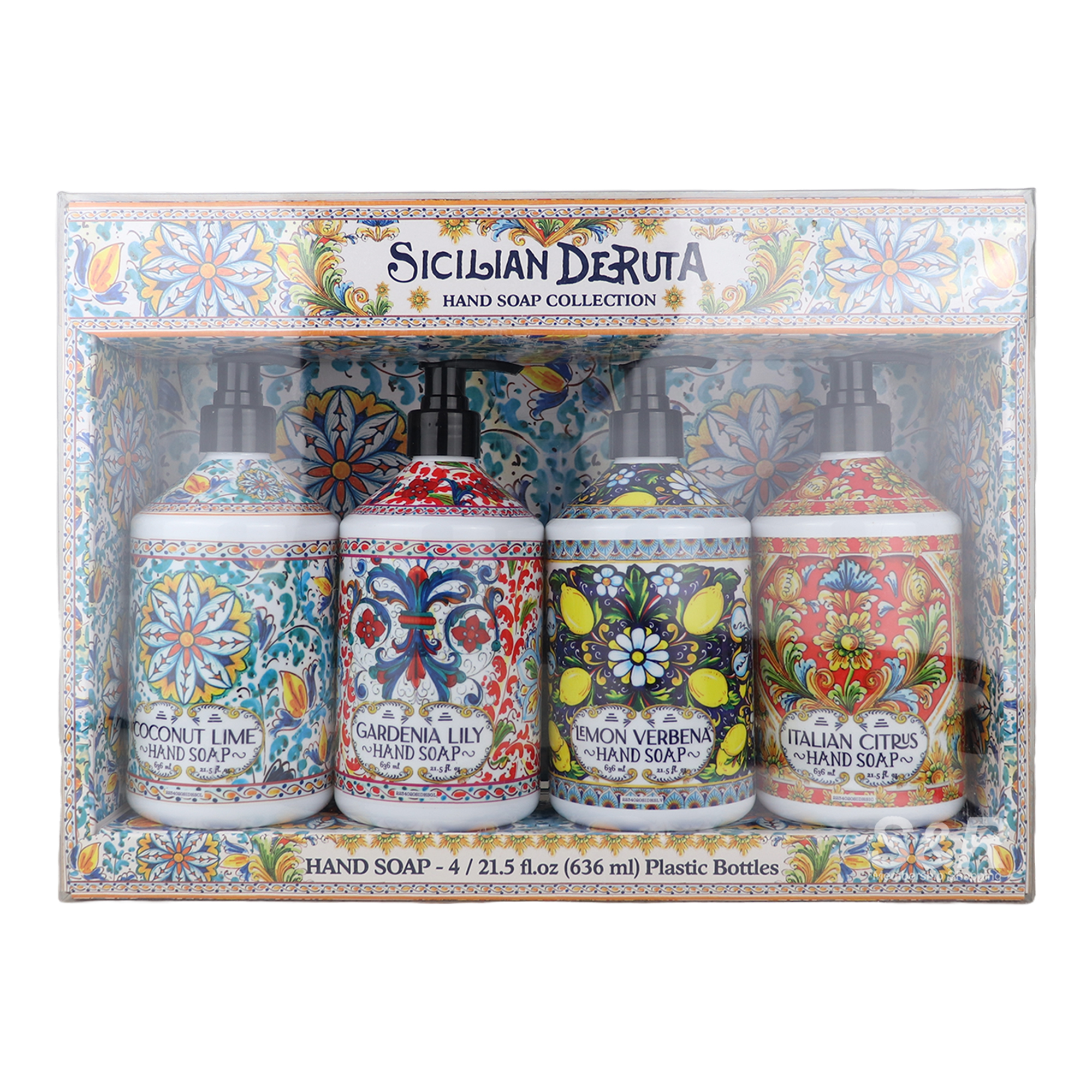 Sicilian Deruta Hand Soap Collection 4pcs